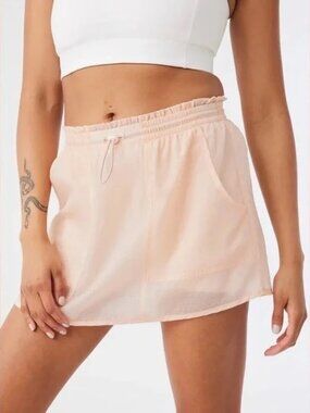 Outdoor Voices Windbreaker Skort Peach Sz S Athletic Running Tennis Skirt Shorts